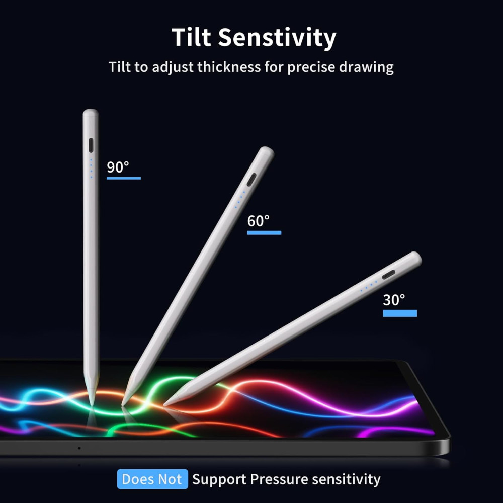 Стилус для iPad 2018–2025 Fuloview P6 универсальный с магнитным креплением