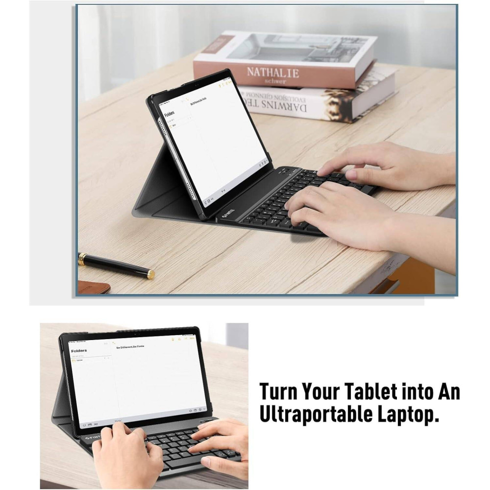 Чехол-клавиатура Fintie для Samsung Galaxy Tab A8 10,5 дюйма с Bluetooth-клавиатурой
