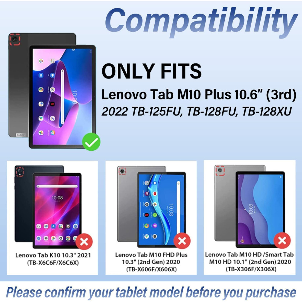 Чехол клавиатура typecase для 10 61діагональ Lenovo M10 Plus 3е поколение и M10 FHD Plus 3е поколение