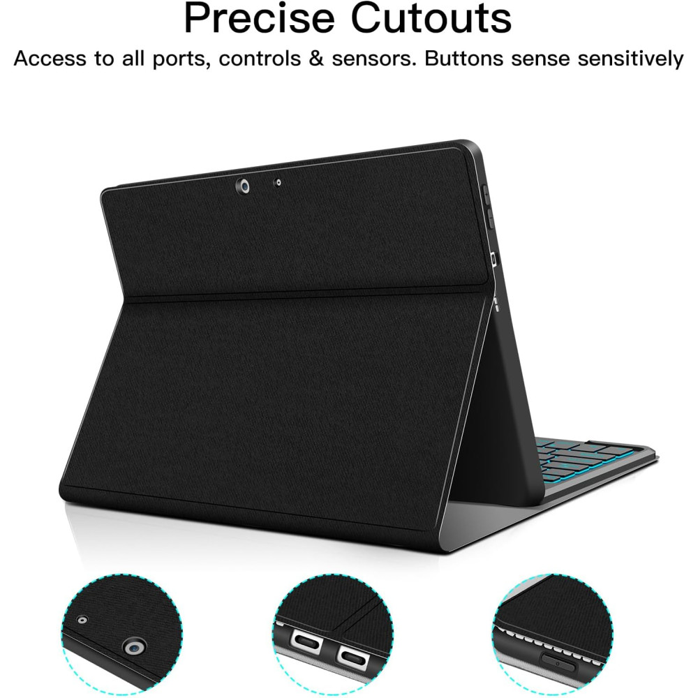Чохол клавіатура XIWMIX для Microsoft Surface Pro 8 з підсвічуванням 7 кольорів