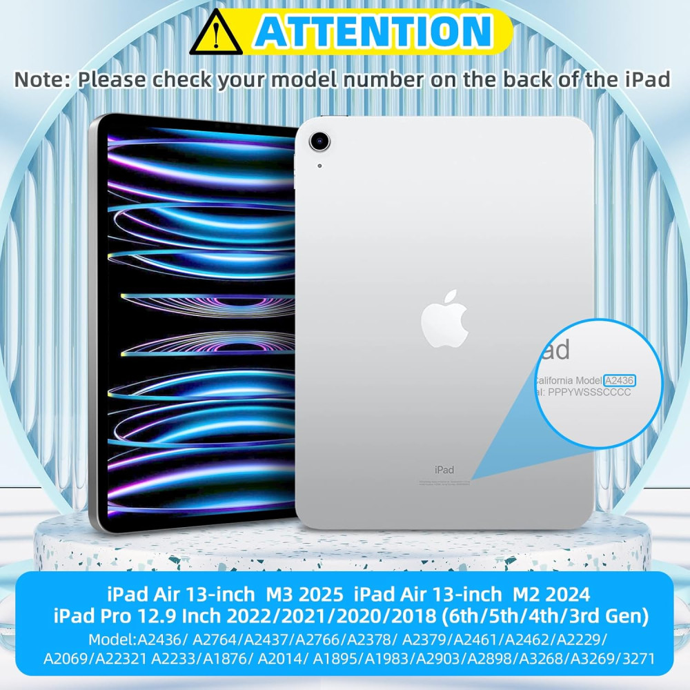 Магнитная клавиатура Bettdow A1901 для iPad с тачпадом и LCD-дисплеем