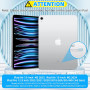 Магнитная клавиатура Bettdow A1901 для iPad с тачпадом и LCD-дисплеем