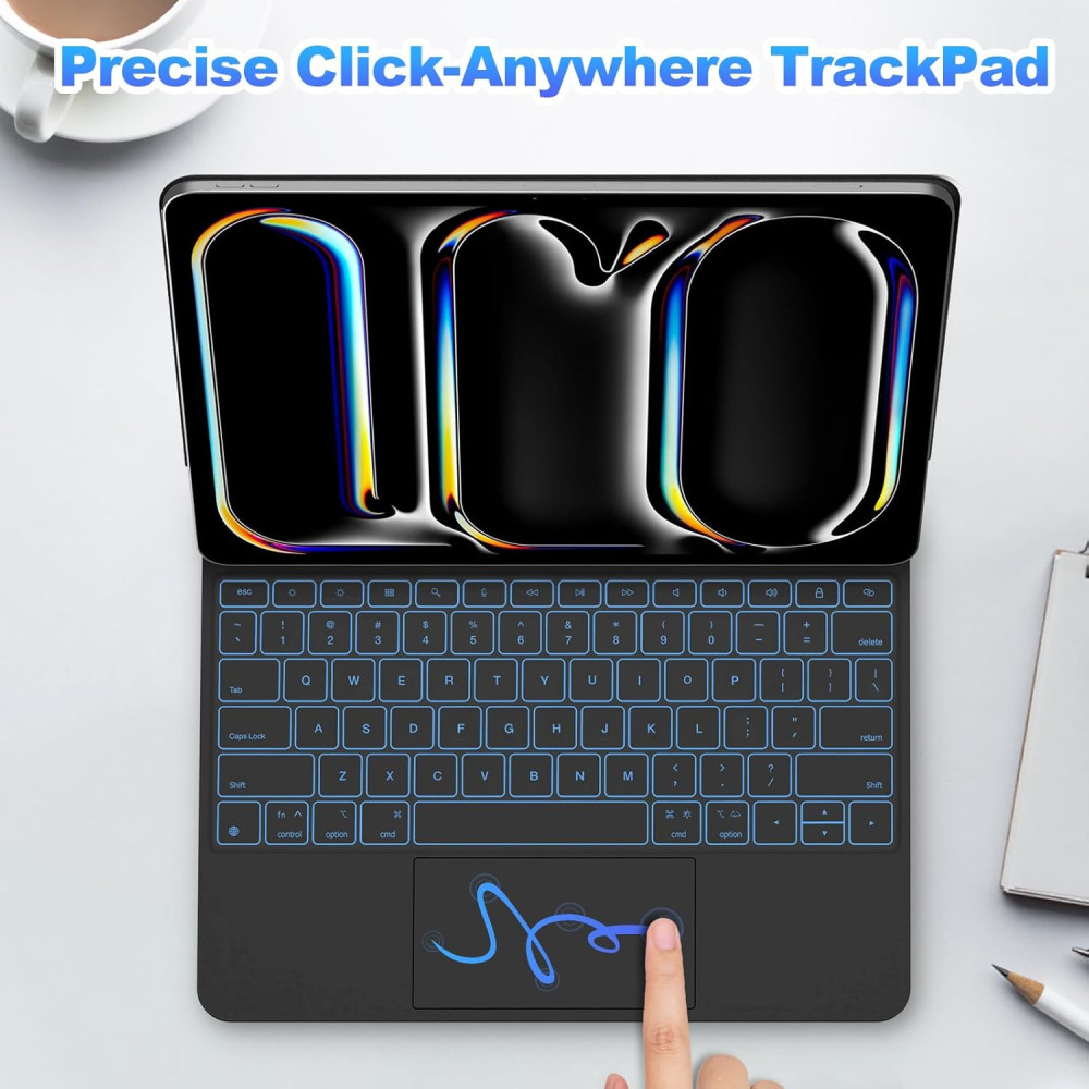 Магнитная клавиатура Bettdow A1901 для iPad с тачпадом и LCD-дисплеем