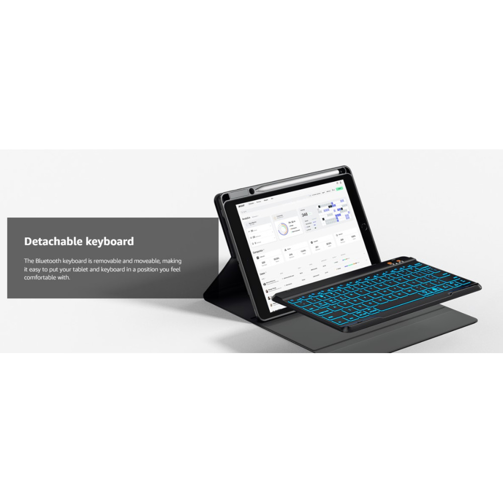 Чехол клавиатура OYEEICE для iPad на Bluetooth