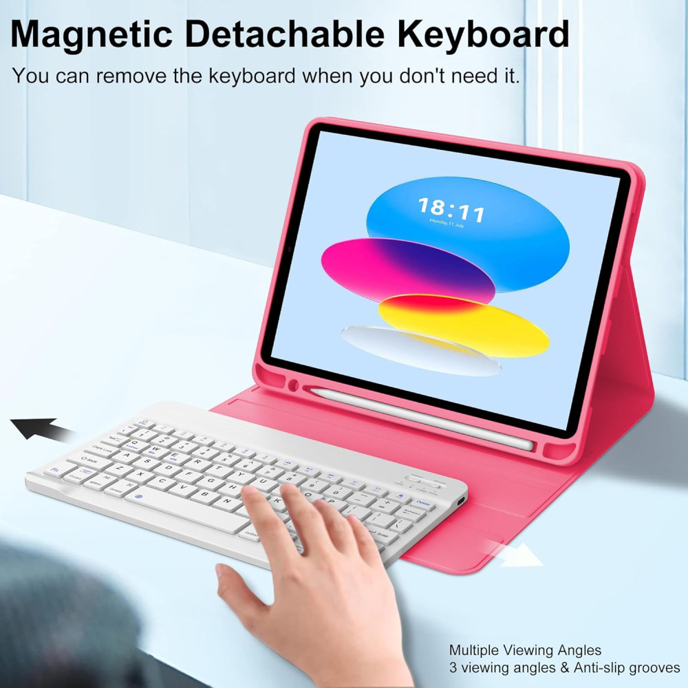 Чехол клавиатура для iPad 10 9 11 KVAGO Bluetooth съемная клавиатура