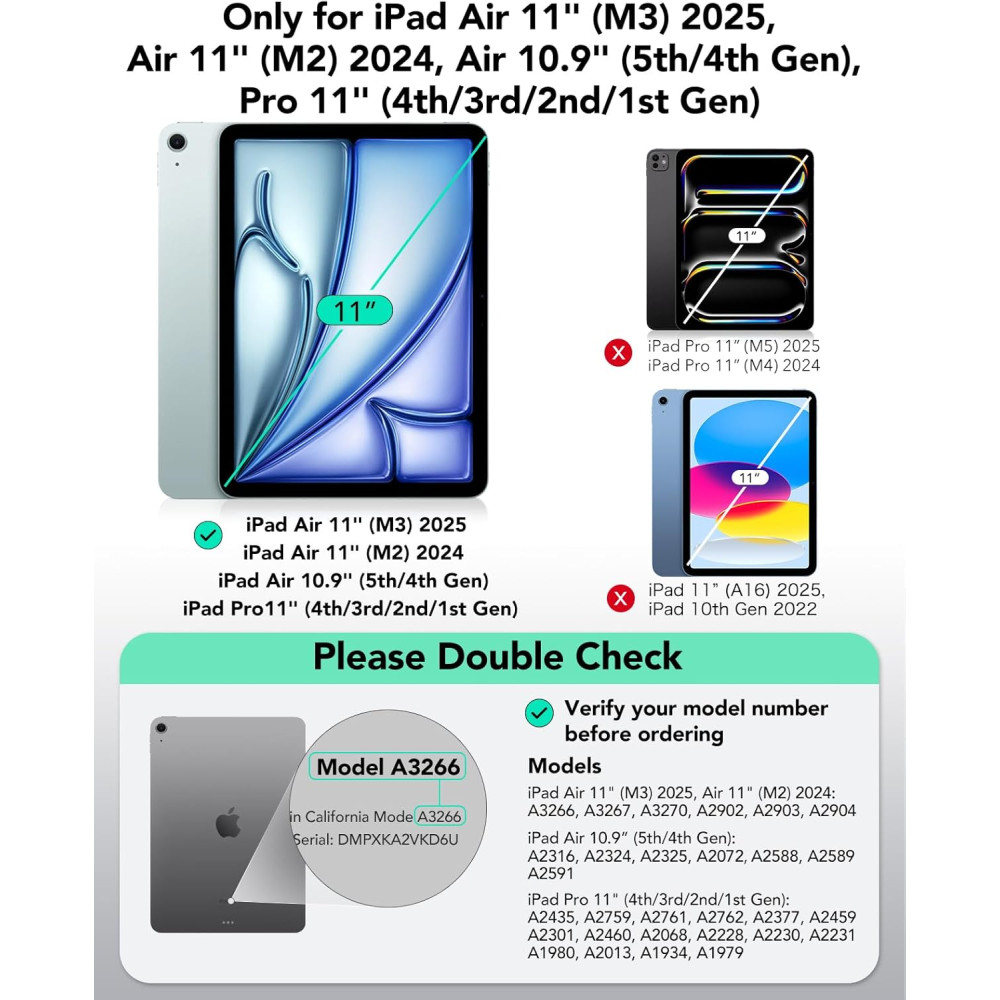 Чехол-клавиатура ESR для iPad Air 11 iPad Pro 11 с тачпадом 
