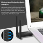 USB Wi-Fi адаптер CACVEHIIE 1300Mbps 2×5dBi антени