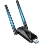 Мережевий Wi-Fi 6E адаптер ElecMoga AX5400 для ПК