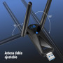 Мережевий Wi-Fi 6E адаптер ElecMoga AX5400 для ПК
