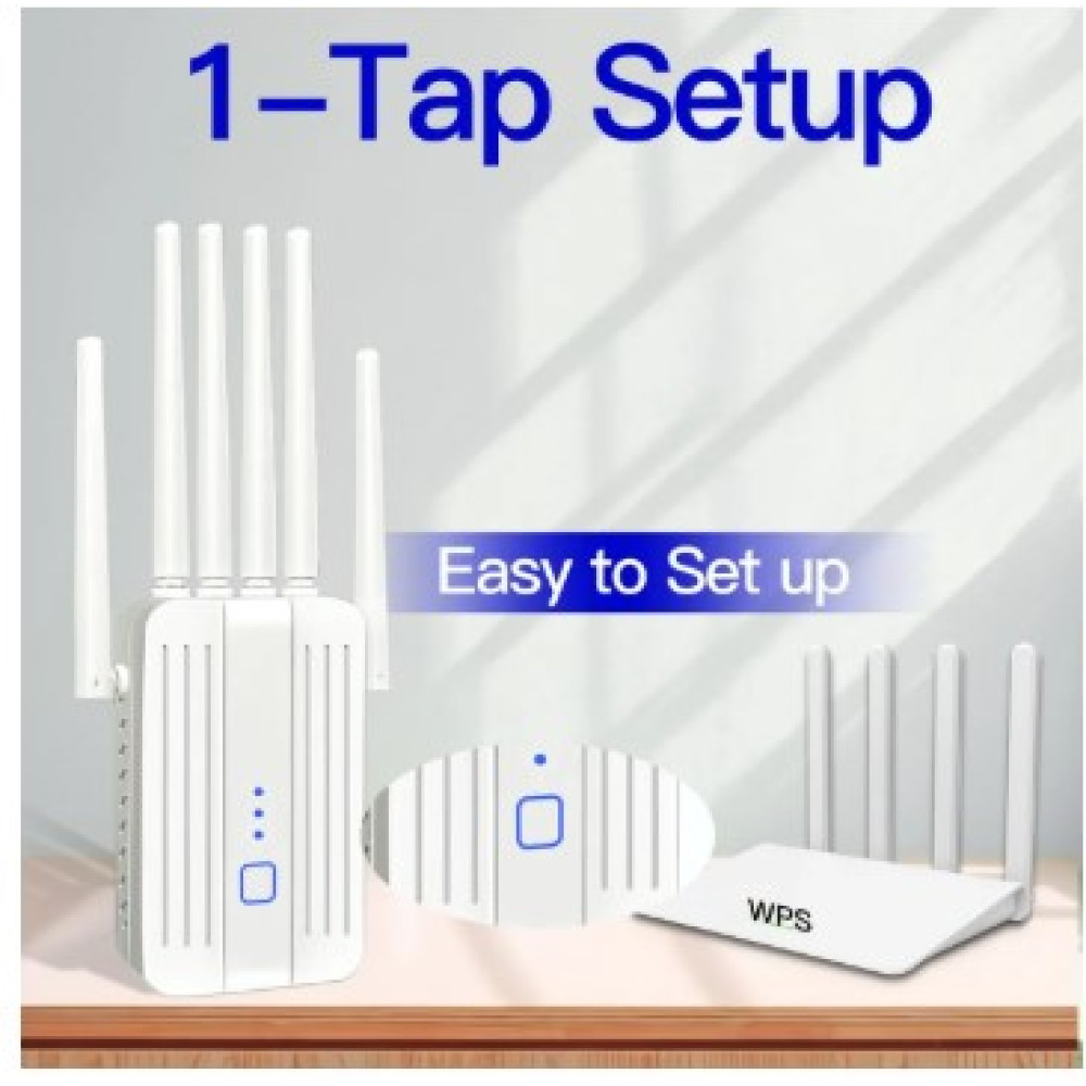 WiFi усилитель сигнала IDAKODU с 6 антеннами WiFi репитер 300 Mbps