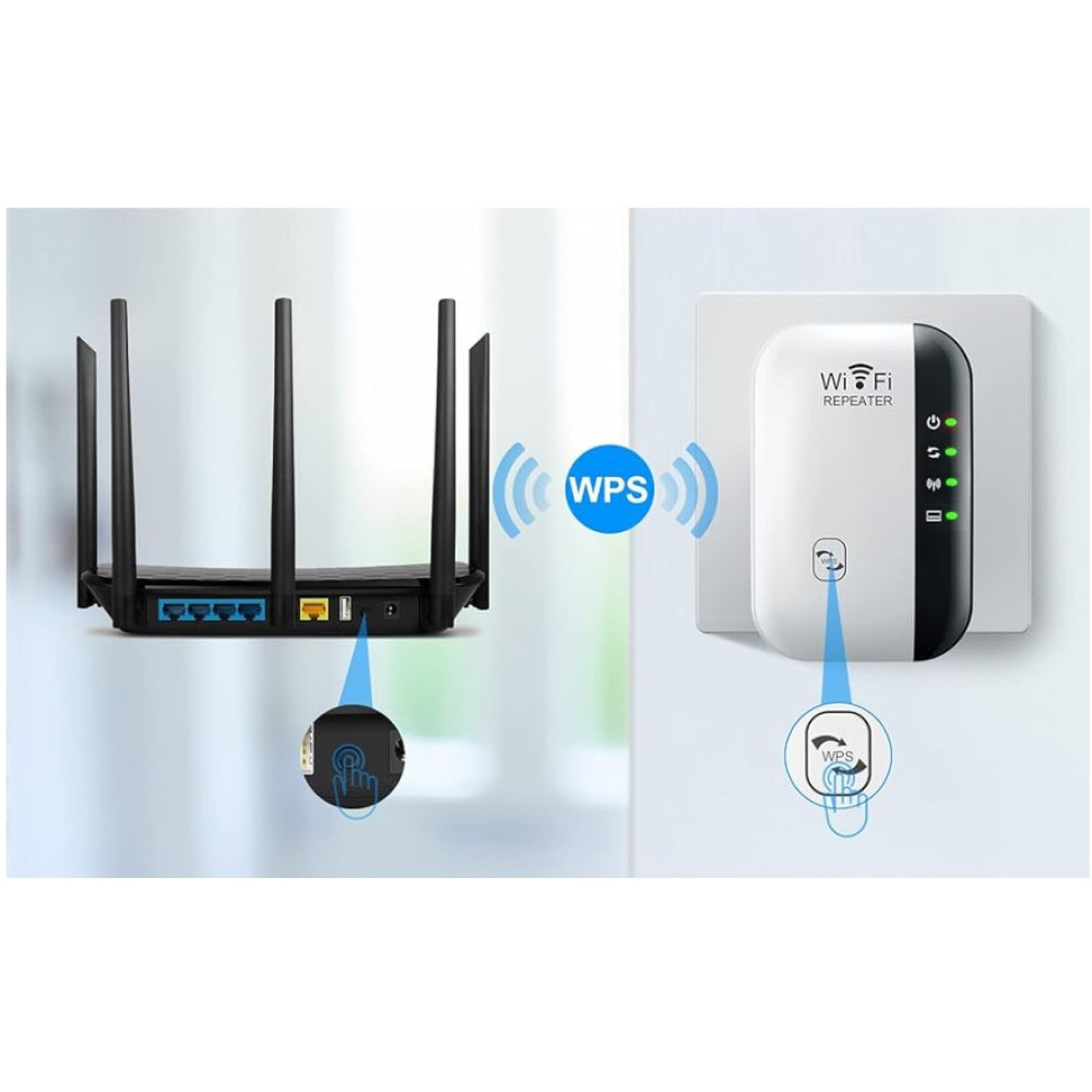 Усилитель WiFi сигнала TGDLLF беспроводной WiFi до 5000 м² с Ethernet портом