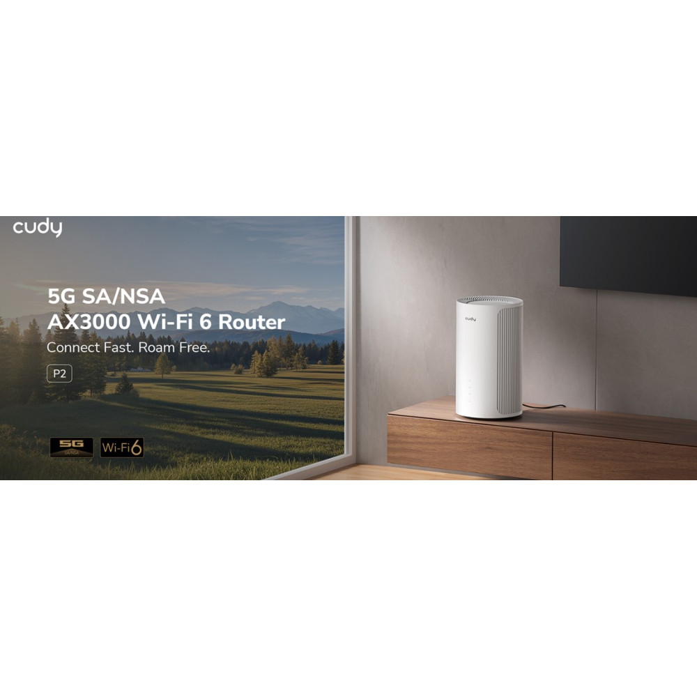 5G роутер Cudy P2 Wi-Fi 6 AX3000 с SIM-картой Mesh VPN