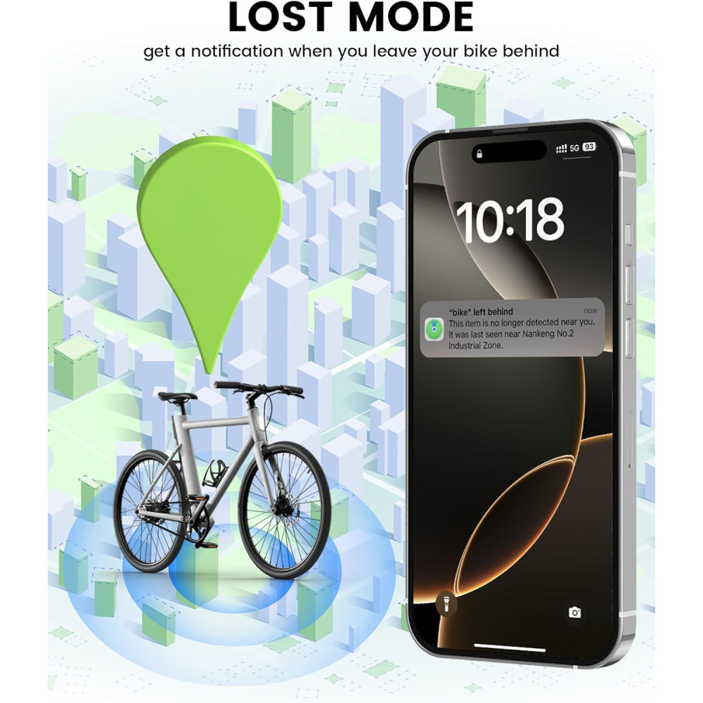 Скрытый велотрекер совместим с Apple Find My Ravemen