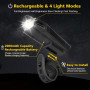 Велосипедный LED фонарь Defurhome передний и задний 2000 мАh IPX4
