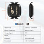 Датчик каденса и скорости COOSPO для велосипеда Bluetooth ANT+ IP67