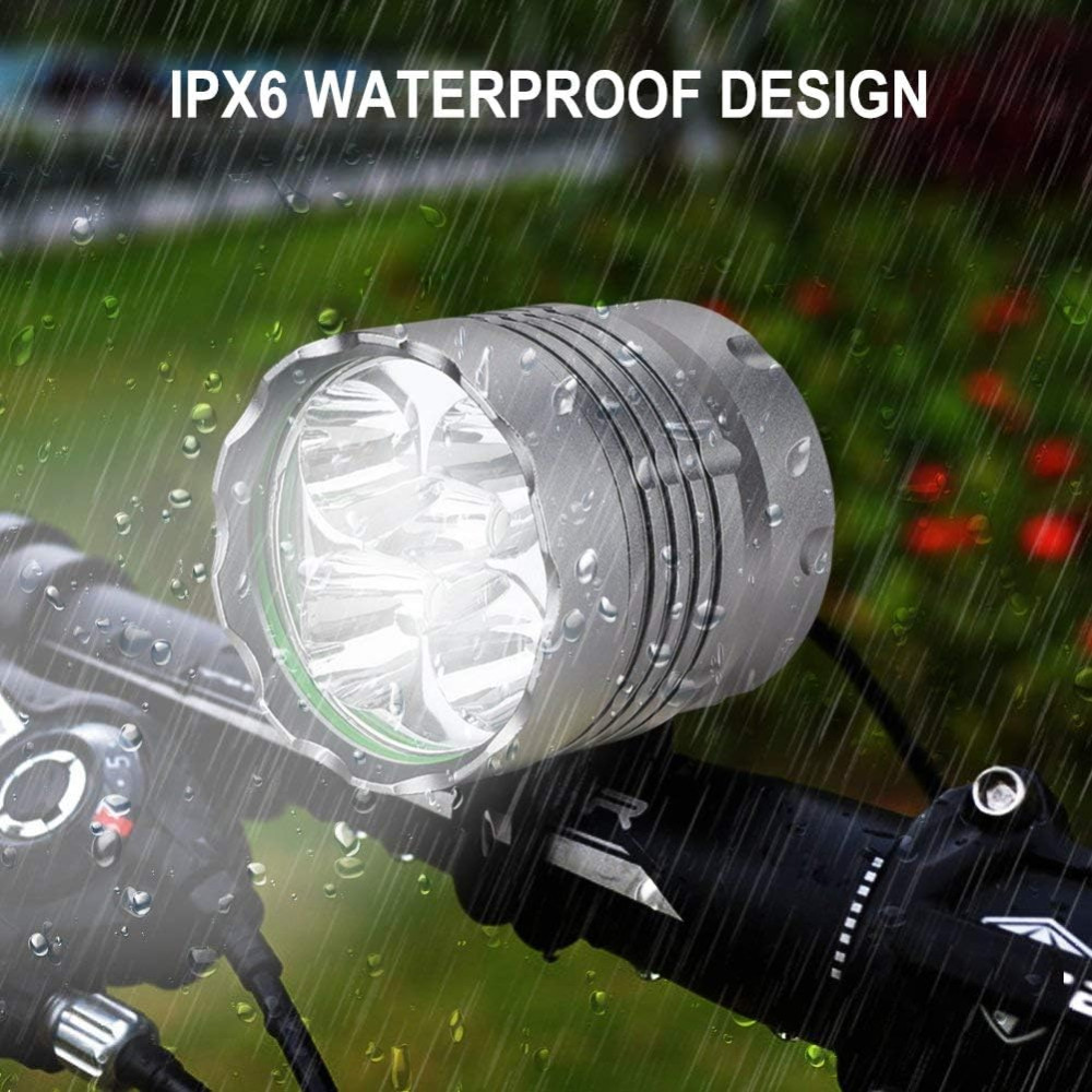 LED Велофара аккумуляторная WASAGA 6000LM IPX6