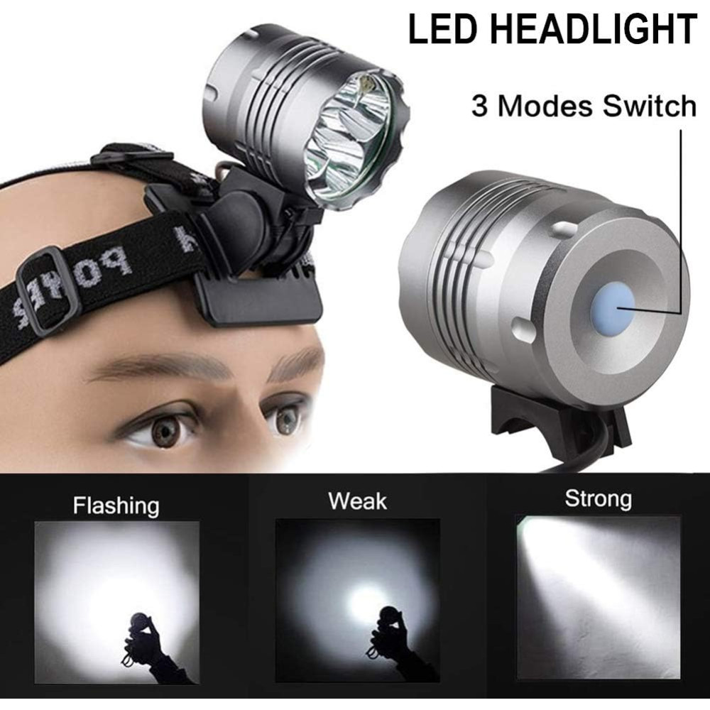 LED Велофара аккумуляторная WASAGA 6000LM IPX6