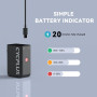 Электрический мининасос CYCPLUS AS2, портативный велосипедный насос, USB-C зарядка, черный