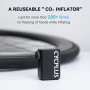 Электрический мининасос CYCPLUS AS2, портативный велосипедный насос, USB-C зарядка, черный