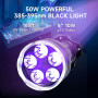 Потужний ультрафіолетовий ліхтар ULTRAFIRE TP50 395 нм 5 LED