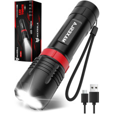 Аккумуляторный LED фонарь Maxesla 2000 лм USB C и фокусировка IP65