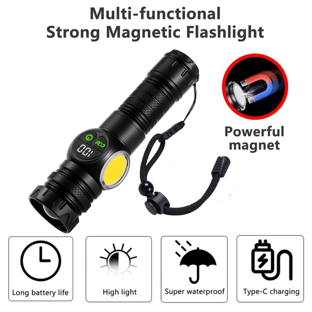 Мощный светодиодный фонарь Sarjak 30W для дома и активного отдыха