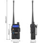 Акумуляторна рація Baofeng VHF/UHF двохдіапазонна 128 каналів 