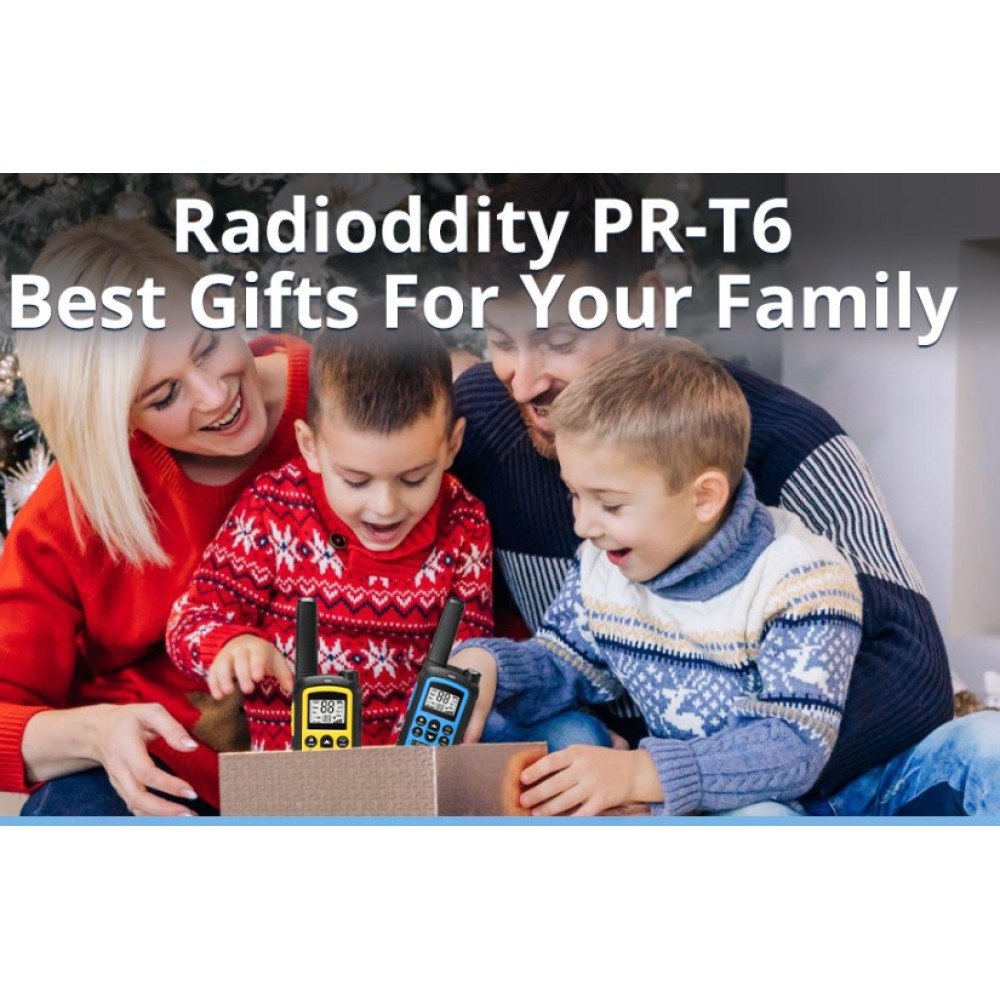 Портативные аккумуляторные рации Radioddity PR-T6 PMR446 16 каналов USB-C 2 шт