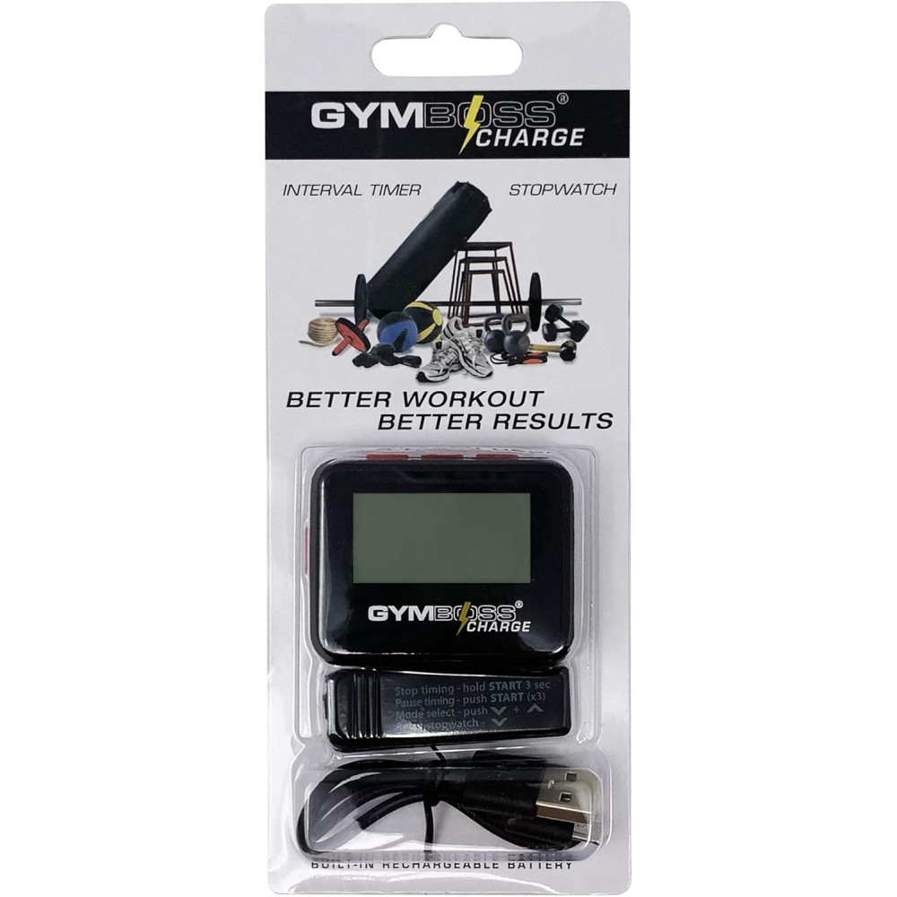 Інтервальний таймер та секундомір Gymboss Charge для тренувань