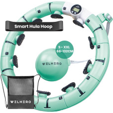 Смарт хулахуп Welhero с утяжелителем и счетчиком, регулируемый 66–121 см XXL