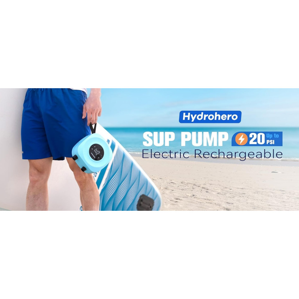 Электрический насос для SUP-досок Hydrohero D18PRO 20 PSI двухступенчатое накачивание и сдувание
