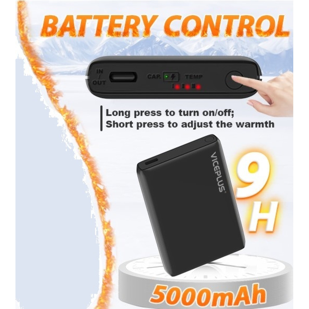 Термоноски с подогревом VICEPLUS с APP управлением аккумуляторные 8000 mAh размер 41–44