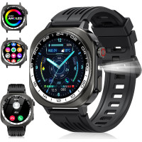 Смарт часы, 2025 AMOLED 3D 1,43 дюйма, (ответ на вызов/вызов), IP68, для Android iOS