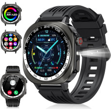 Смарт годинник, 2025 AMOLED 3D 1,43 дюйми,  (відповідь на виклик/здійснення дзвінків), IP68, для Android iOS