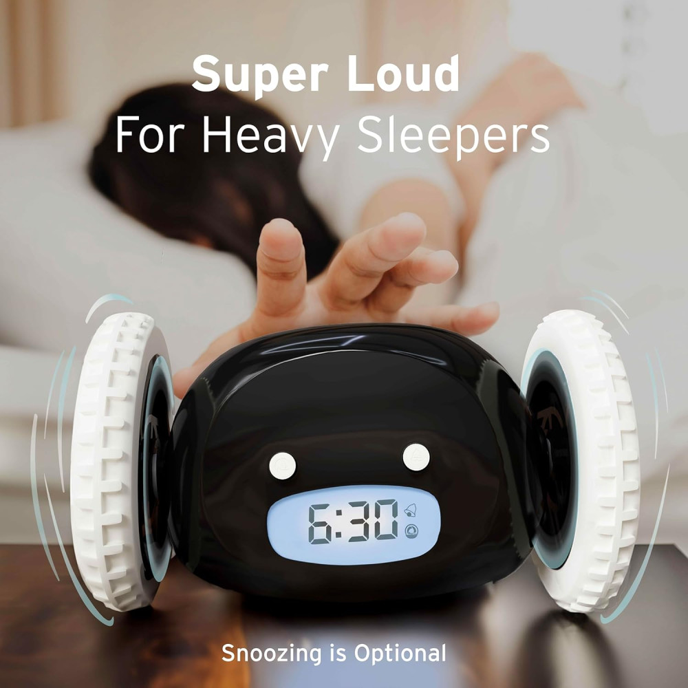 Будильник CLOCKY Loud, на убегающих колесиках (для крепко спящих)