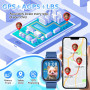 Смарт часы kaacly с GPS/4G, (ответ на вызов/вызов), IP67, для Android iOS