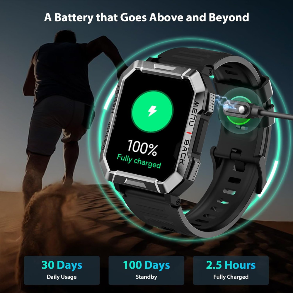 Смарт часы Blackview W60 с фонариком 900 мАh nf Bluetooth-звонки