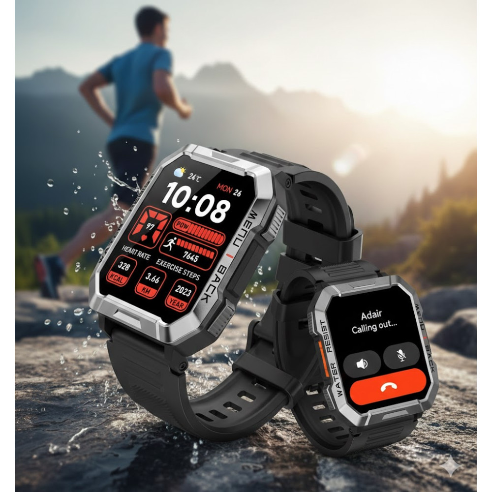 Смарт часы Blackview W60 с фонариком 900 мАh nf Bluetooth-звонки