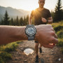 Спортивные цифровые часы GOLDEN HOUR тонкие с EL-подсветкой