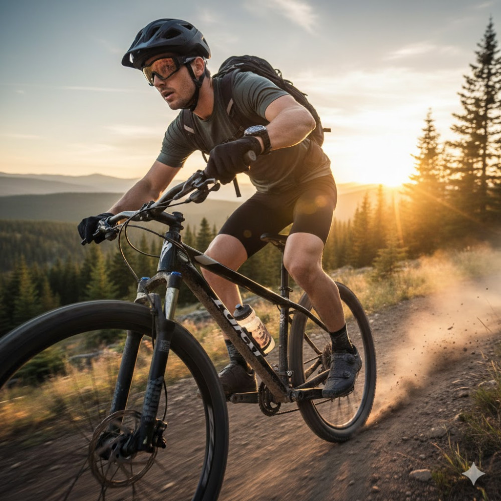 Спортивные цифровые часы GOLDEN HOUR тонкие с EL-подсветкой