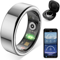 Смарт кільце COLMI Bluetooth з кейсом для зарядки розмір 18,9 мм