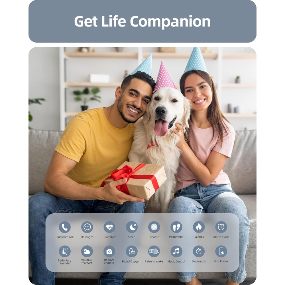 Смарт годинник Parsonver SR1 Bluetooth дзвінки IP68 пульс SpO2