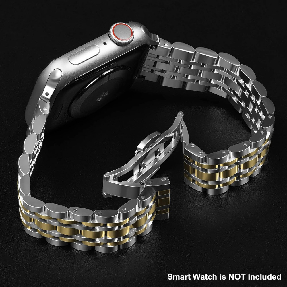 Металлический ремешок Baozai для Apple Watch нержавеющая сталь