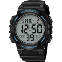 Мужские цифровые часы BOMIEUX 04 Blue спортивные тактические с подсветкой