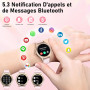 Смарт годинник ETELIAR з Bluetooth 5.3, HD-дисплеєм 1,19 дюйма, захистом IP68 для iOS та Android