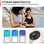 Смарт-годинник ZPPSNFIT G1, 1.43-дюймовим дисплеєм, сумісний з Android та iOS