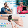 Смарт-часы Aptkdoe с Bluetooth-звонками, для iOS и Android