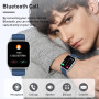 Смарт-годинник Poounur T80 з Bluetooth дзвінками та HD екраном