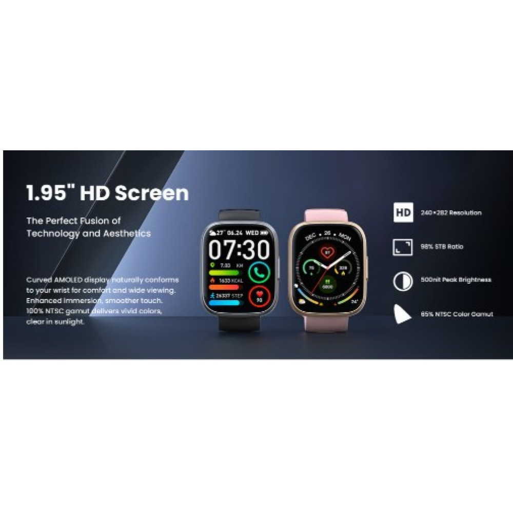 Смарт-годинник Poounur T80 з Bluetooth дзвінками та HD екраном