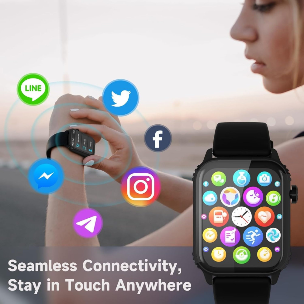 Смарт годинник TRAUSI TG08 Bluetooth дзвінки та 120 режимів спорту